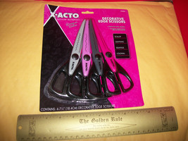 Craft Gift Paper Art Set 4 Pc X-Acto Scrapbooking Decorative Edge Scissors Tool - £15.17 GBP