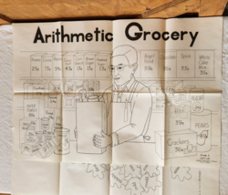 1950s Novel Bulletin Board Posters Large VTG Classroom Teaching Prompts ... - $50.00