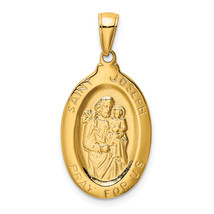 14k Saint Joseph Medal Pendant M1502 - $552.13