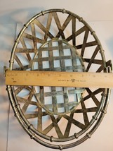 Metal Basket Oval Woven Design with Handle image 3