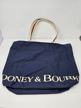 Dooney &amp; Bourke Canvas Large Reusable  Fashionable Shopping  Tote Bag  Navy Blue - £38.20 GBP