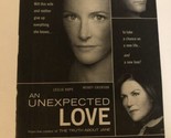 An Unexpected Love Print Ad Advertisement Leslie Hope Tpa14 - £4.66 GBP