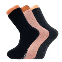 AWS/American Made Thermal Socks for Women Lambs Wool 3 Pairs Casual Crew Socks - £7.75 GBP