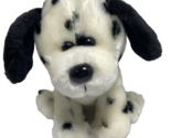 Megatoys Dalmation Puppy Black Ears 9 inches high Sitting Up Stuffed Dog... - $16.14