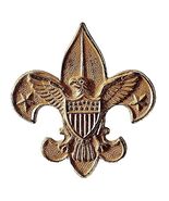 Boy Scouts Of America Be Prepared Patent 1911 Vintage Gold Tone Pin E81A - $363.77 MXN