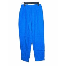 Flax Womens Size P XS Linen Blue Pullon Tapered Pants - AC - £20.32 GBP