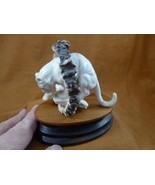 COU-8 Cougar ring of fire panther shed ANTLER figurine Bali detailed big... - $114.99