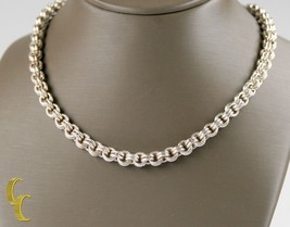 Men&#39;s Sterling Silver Double Rolo Chain Necklace w/ Toggle Clasp 23&quot; 66.3 g - £431.65 GBP