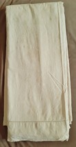 Ralph Lauren Jacquard Sheet Queen Flat Ecru Peach Bed Cotton French Country Vtg - £62.60 GBP
