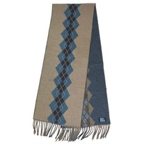 Fraas Adult Scarf Germany-Made Acrylic Soft Fringe 64x11.5&quot; Reversible T... - $12.86