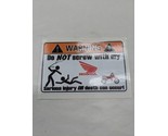 Warning Do Not Screw With My Honda Motorcycle 4&quot; Decal Sticker - $19.24