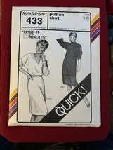 Vtg 1984 Stretch &amp; Sew Pattern 433 Pull-on Shirt - $8.90
