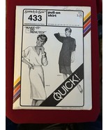 Vtg 1984 Stretch &amp; Sew Pattern 433 Pull-on Shirt - €7,63 EUR
