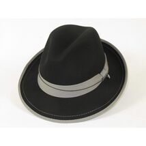 Men's Broner Wool Hat Classic Soft Fedora Swanky 73-141 Black image 2