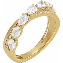 14K Yellow Gold 1 1/8 CTW  Natural Diamond Anniversary Ring - £2,123.08 GBP