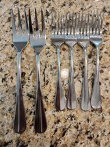 Northland Oneida POST ROAD Set of 4 Dinner Forks 7 1/4&quot; and 2 Meat Fork ... - $333.73 MXN