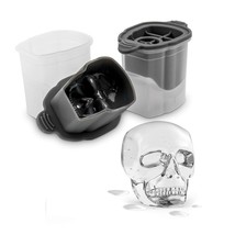 Tovolo Skull Ice Molds, Set of 2 Classic Whiskey Rocks Ice Molds, Stacka... - £13.62 GBP