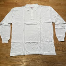 White Long Sleeve Polo Sz 2XL All Nations Are One ANAO NWOT - £10.60 GBP