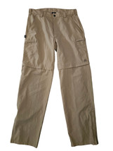 Vintage Nike Y2K ACG Convertible Men’s Pants Sz M (32) Tan Cargo Zip Off  Hiking - £40.39 GBP