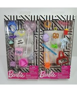 Lot of 2 sets Barbie Accessories Happy Birthday and Weekend Mode Purses ... - £10.46 GBP