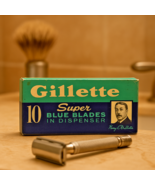 Vintage Collectible Gillete Blue Blades Box of 10, NOS ~ New Sealed - $27.21 CAD