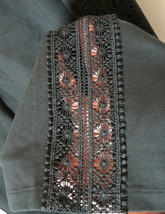 Roaman&#39;s black leggings, open crochet detail on legs, Plus size 30/32 - £17.19 GBP