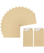 180 Pack Coin Envelopes 2.35&quot;3.5&quot;, Brown Kraft Small Seed Packets, Full-... - $10.67