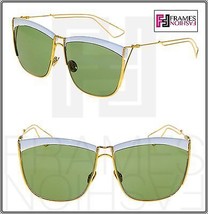 Christian Dior So Electric Gold White Metal Green Mirrored Sunglasses Soelectric - £220.74 GBP
