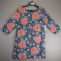 NWT Old Navy Floral Bird Print Shift Dress Sz L, Puff 3/4 Sleeve Knee Le... - $25.00