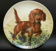 Field Puppies United Kennel Club Porcelain Collector Plate Dogs Irish Setter - $11.88