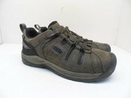 KEEN Men Flint II Waterproof Steel Toe Work Shoe 1023236 Cascade Brown/Blue 10D - £68.54 GBP