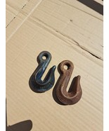 2 Vintage 5/16&quot; Steel Clevis  DIAMOND DULUTH Chain Hooks - $19.59
