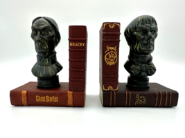 Disney Parks Haunted Mansion Bookends Resin Busts Heads Authentic Library NWT - £158.26 GBP