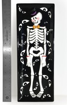 Fitz &amp; Floyd Halloween &quot;Bones&quot; Skeleton Rectangle Serving Plate (Circa 2000&#39;s) - £14.76 GBP