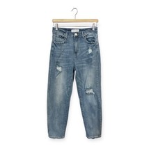 Risen Boyfriend Jeans Size 9/29 Light Blue Distressed - £27.46 GBP