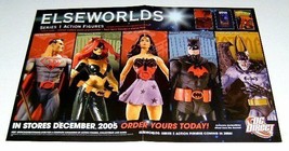 2005 JLA 17x11 inch Elseworlds action figure POSTER:Superman,Wonder Woman,Batman - £18.48 GBP