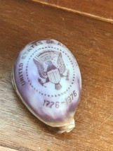 Carved &amp; Polished United States of America Bicentennial w Eagle Purple White &amp;  - £11.90 GBP