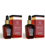 2 Nano Botanix Pro Collagen Serum Skin Tightening 24K Silver Anti-Aging - $41.04 CAD