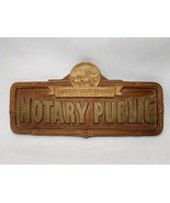 Vintage Notary Public Western Surety Company Sign Fiber - $59.40