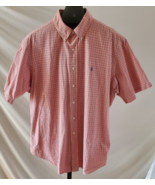 Ralph Lauren Classic Pink Purple &amp; White Plaid Button down Shirt Mens Si... - $17.81