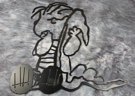 Peanuts Linus and his Blanket Metal Wall Art approx 14&quot; tall - £22.76 GBP