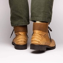 LEONI Genuine Caiman Belly Boot Oil Orix image 12
