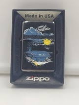 Zippo Lighter 2004 USS Abraham Lincoln CVN-72  ew High Polish Chrome Bra... - £39.10 GBP