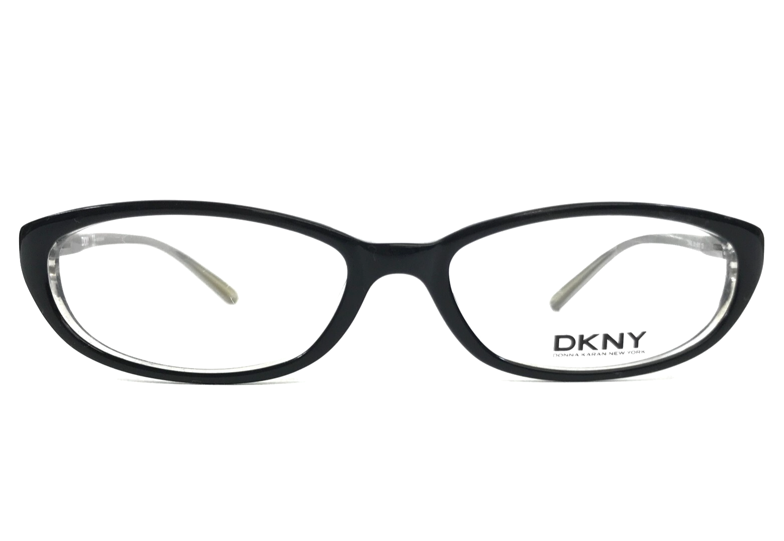DKNY Eyeglasses Frames DY4543 3131 Polished Black Silver Oval Full Rim 5... - $59.39