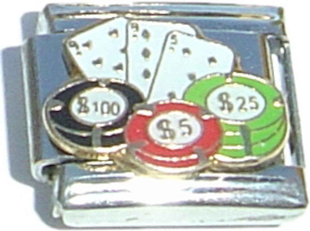 Primary image for Cards And Poker Chips Italian Charm