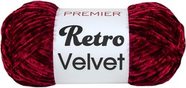Premier Yarns Retro Velvet Yarn-Ruby - £17.35 GBP