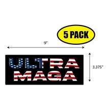 5 PACK 3.37&quot;x 9&quot; ULTRA MAGA Sticker Decal Political BS0467 - $11.39 CAD