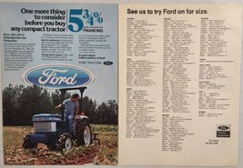 1986 Print Ad Ford Compact Tractors 13 to 38-Horsepower Models  - £17.15 GBP