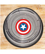 Captain America Shield Snack Cereal Change Dish or Pet Bowl NEW. Holds 1... - £9.80 GBP