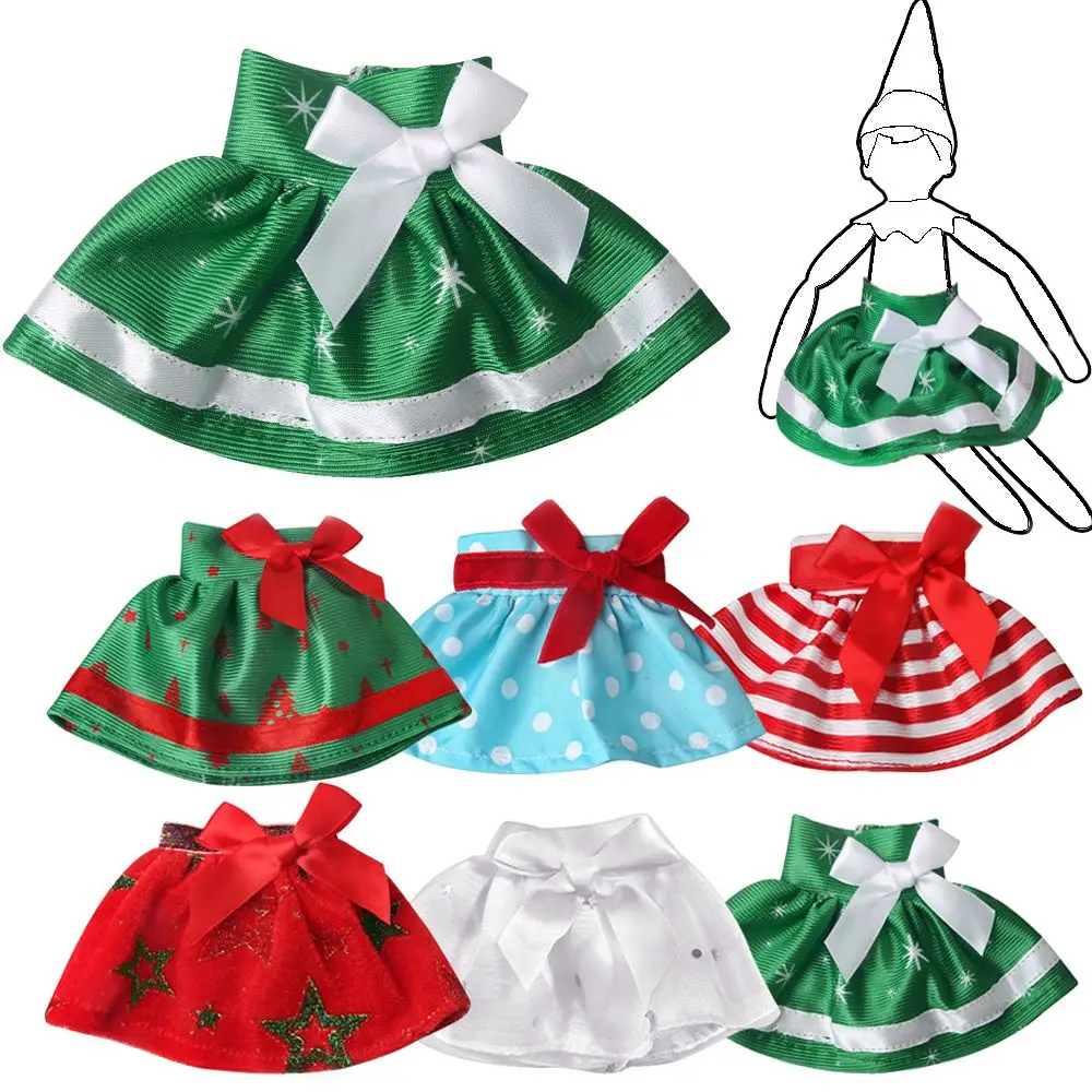 Elves Clothes Christmas Doll White Red Green Dress Baby Toys Accessories... - £7.60 GBP+
